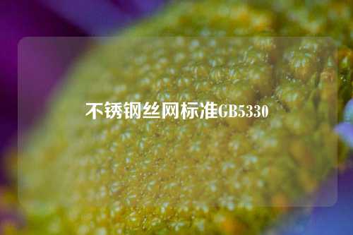 不锈钢丝网标准GB5330